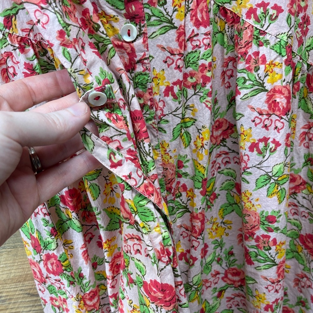 April Cornell Button Down Floral Maxi Dress - Picture 6 of 9